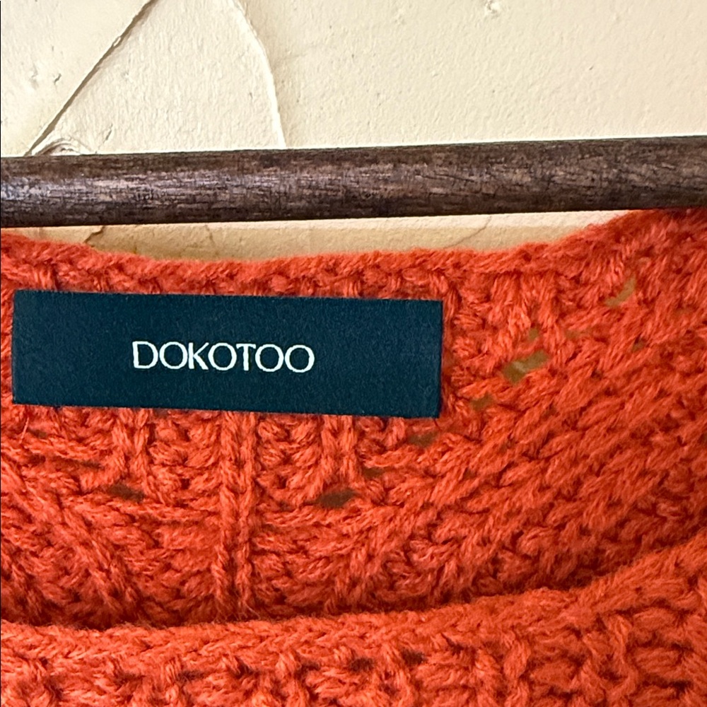 Chic Orange Crew Neck Sweater - image 2